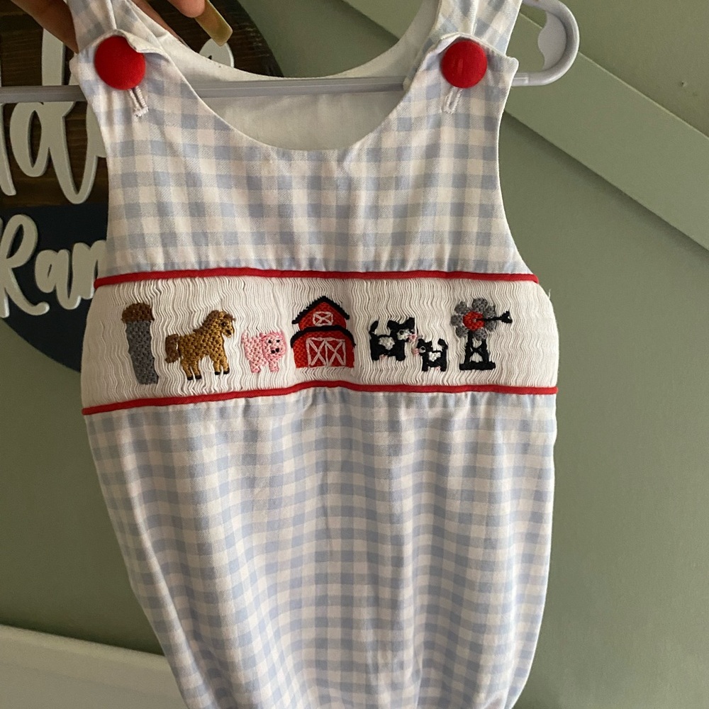 Boys Olive You Farm Bubble